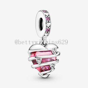 Pandora Love Confession Heart Spiral Charm